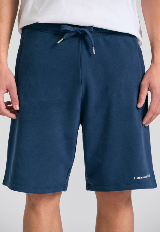 Pantaloni scurți jogger cu croială largă - The essentials - Bleumarin