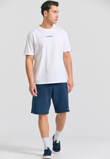 Wide leg fit jogger shorts - The essentials - Navy