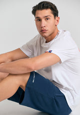 Wide leg fit jogger shorts - The essentials - Navy