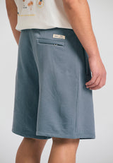 Wide leg fit jogger shorts - The essentials - Steel grey