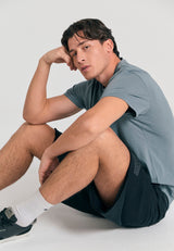 Pantaloni scurți jogger supradimensionați cu imprimeu Funky Buddha - Negri