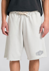 Pantaloni scurți jogger supradimensionați cu imprimeu Funky Buddha - Mist