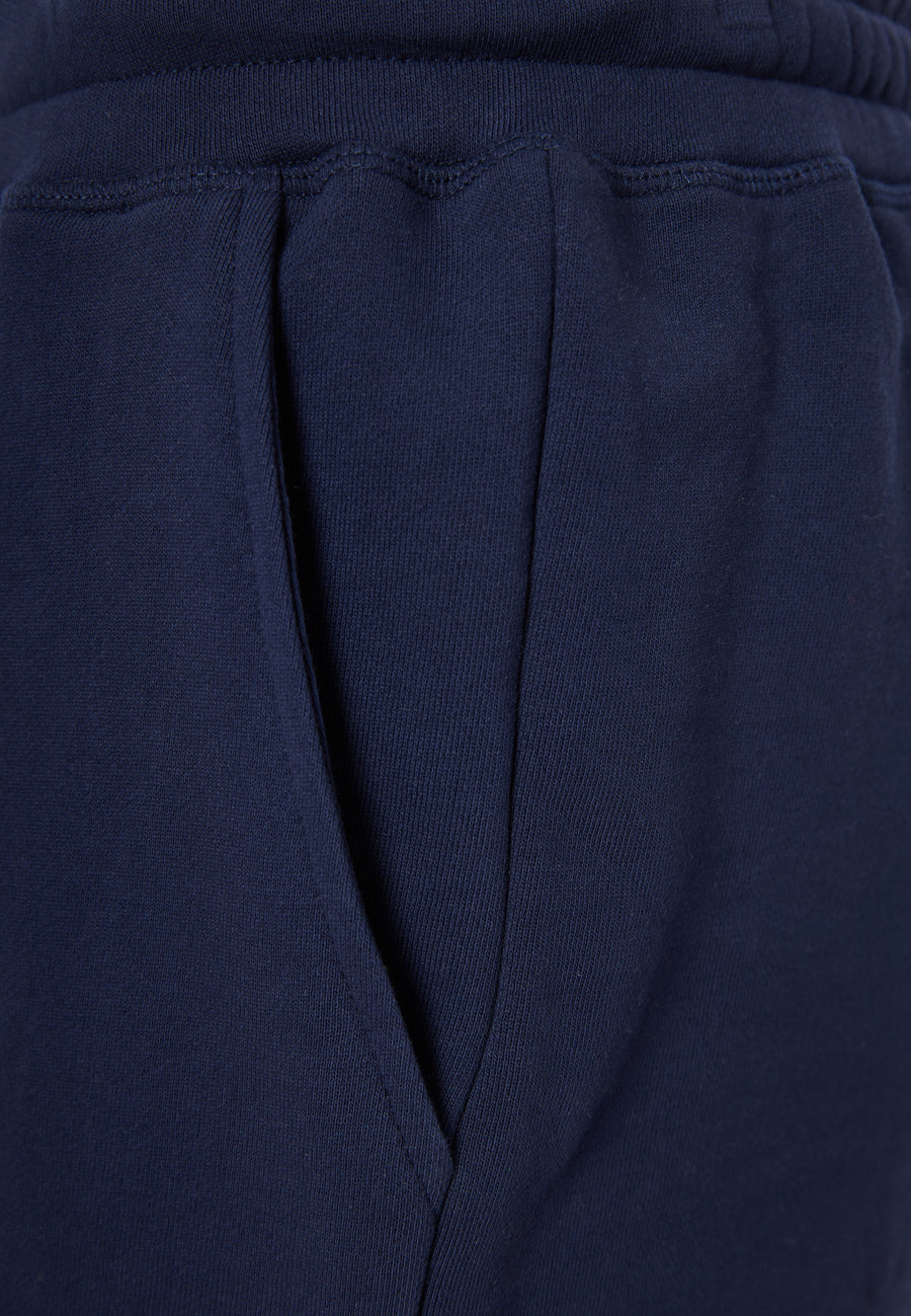Pantaloni scurți jogger relaxați cu imprimeu - Bleumarin