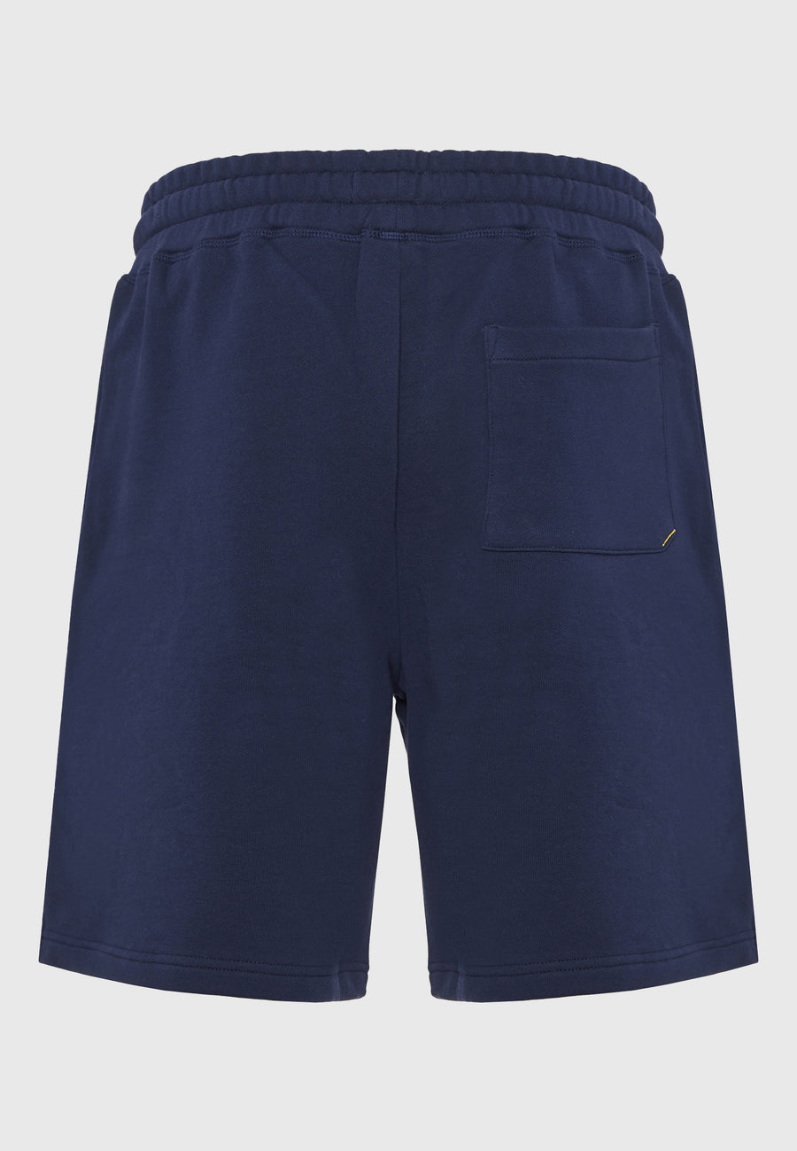 Pantaloni scurți jogger relaxați cu imprimeu - Bleumarin