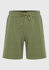Pantaloni scurți joggers lejeri din material pique - Kaki