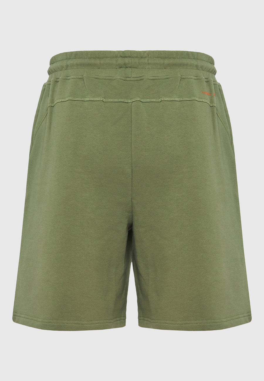 Pantaloni scurți joggers lejeri din material pique - Kaki