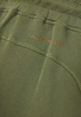 Pantaloni scurți joggers lejeri din material pique - Kaki