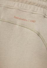 Pantaloni scurți joggers cu croială lejeră din material pique - Stone