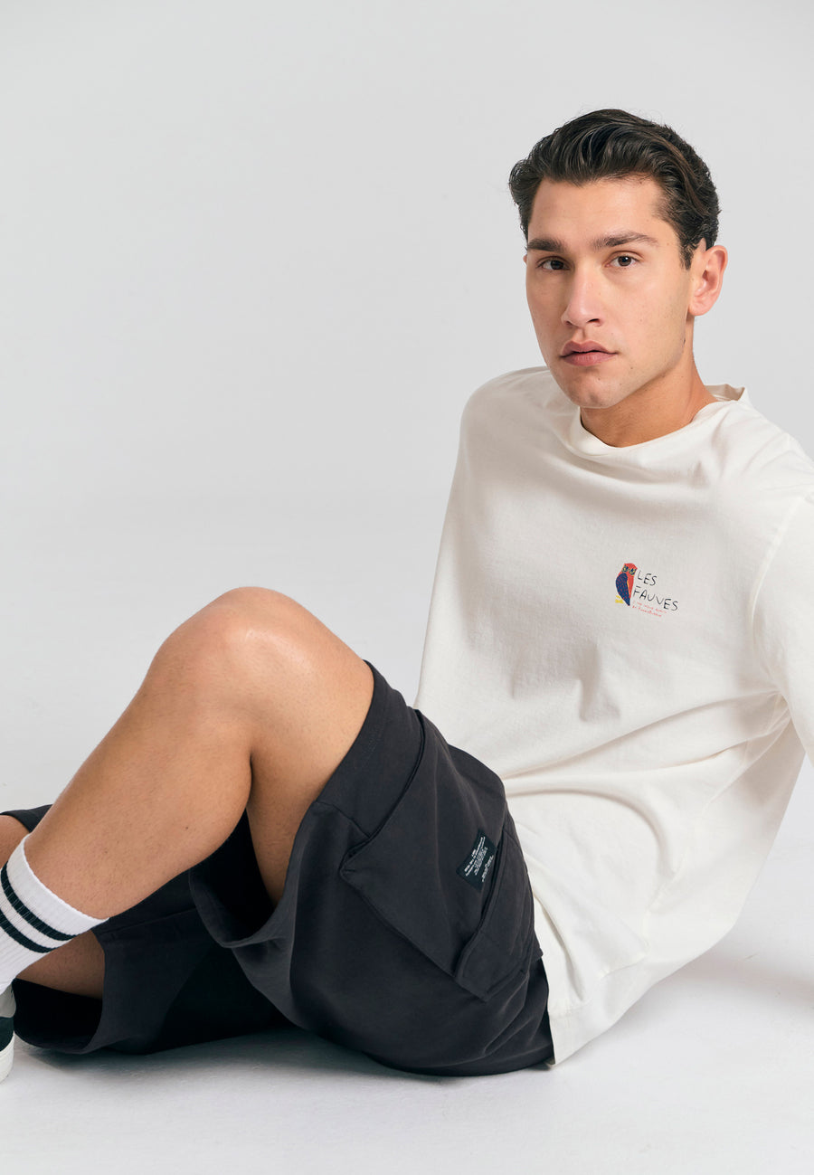 Pantaloni jogger cargo pentru bărbați, cu croială lejeră și conică - Antracit