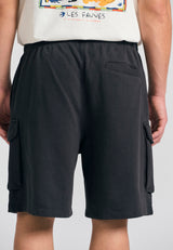 Pantaloni jogger cargo pentru bărbați, cu croială lejeră și conică - Antracit