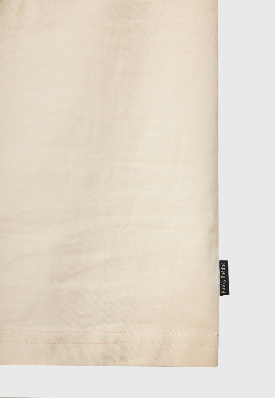Tricou cu croială lejeră și imprimeu fotografic - Chalk