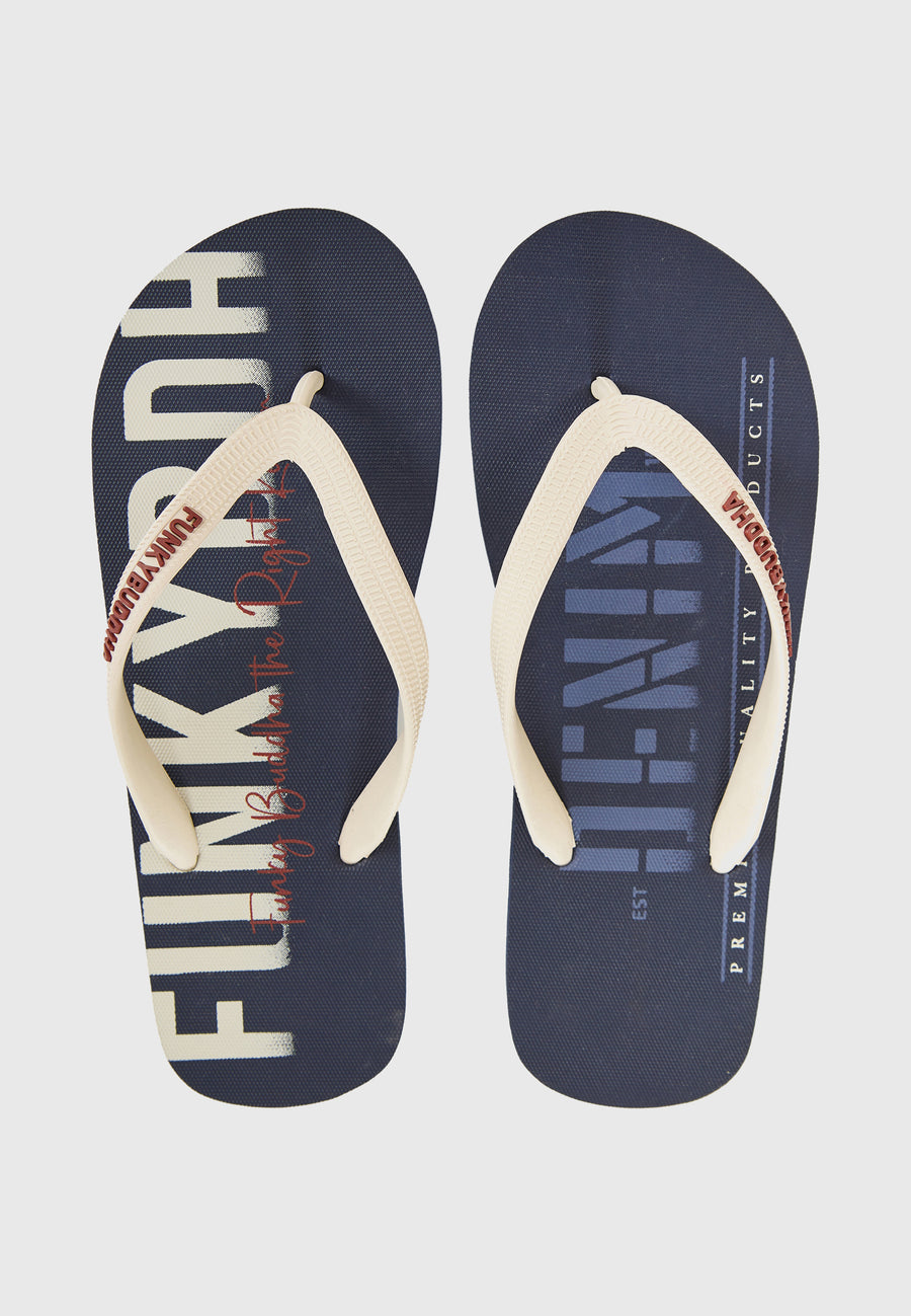 Men's flip flops - Indigo