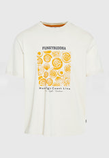 Tricou cu imprimeu grafic pe piept - Alb