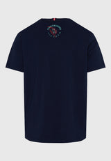 Tricou cu imprimeu grafic abstract - Bleumarin