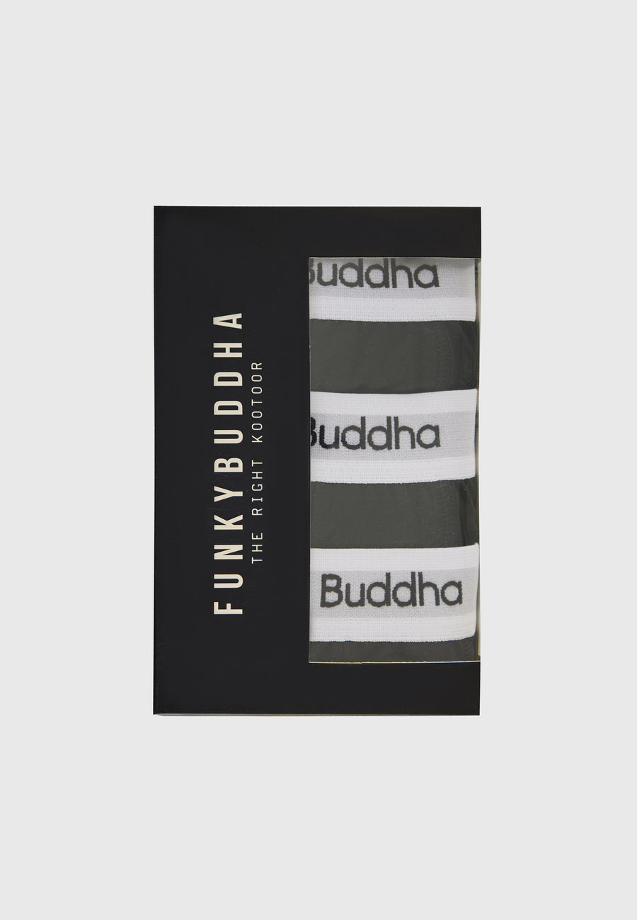 Pantaloni scurți boxer (set de 3) - Negru