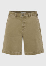 Men's comfort fit garment dyed denim shorts - Oregano