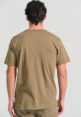 Organic cotton t-shirt with text artwork print - Oregano