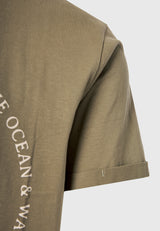 Tricou din bumbac organic cu imprimeu artistic - Oregano
