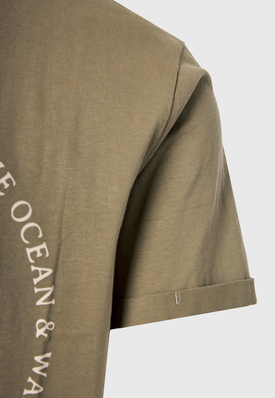 Tricou din bumbac organic cu imprimeu artistic - Oregano