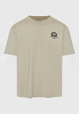 Tricou relaxat din bumbac organic cu imprimeu artistic - Stone