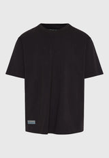 Tricou cu croială lejeră și imprimeu grafic pe spate - Antracit