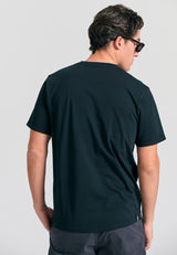 Tricou cu imprimeu fotografic - Negru