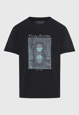Tricou cu imprimeu fotografic - Negru