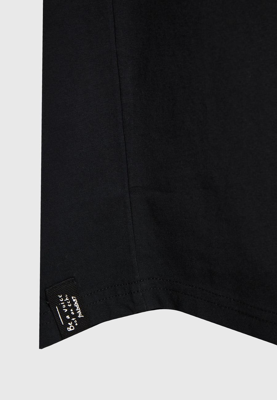 Tricou cu imprimeu fotografic - Negru