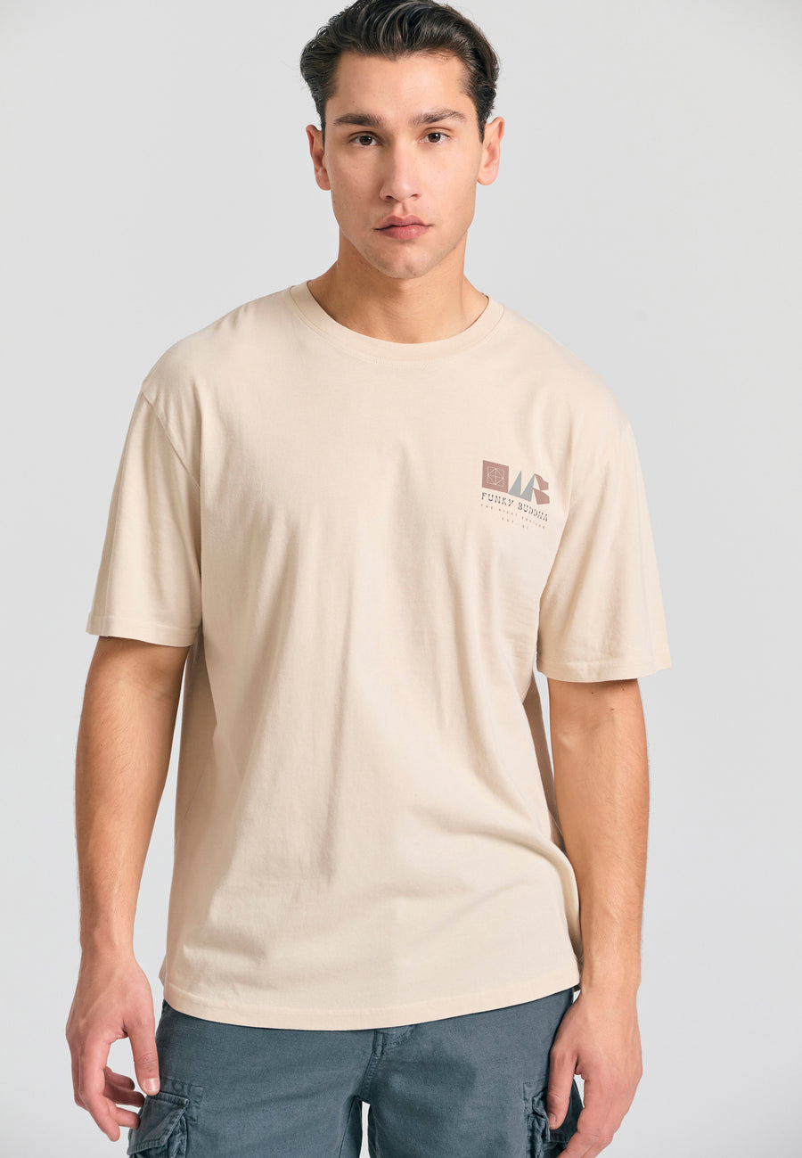 Tricou relaxat din bumbac organic cu imprimeu abstract - Sugar
