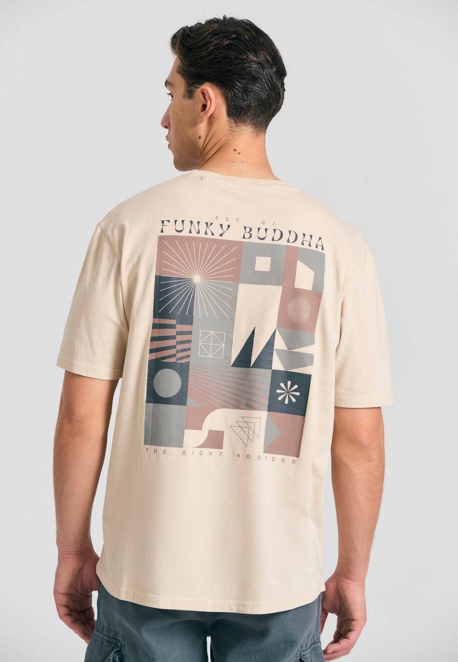 Tricou relaxat din bumbac organic cu imprimeu abstract - Sugar