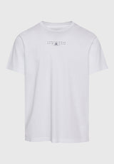 Tricou din bumbac organic cu imprimeu floral vintage - Alb