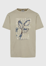 Tricou din bumbac organic cu imprimeu fotografic - Stone