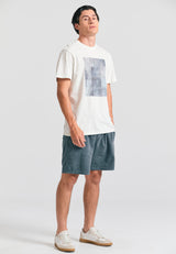 Tricou cu imprimeu fotografic minimalist - Mist