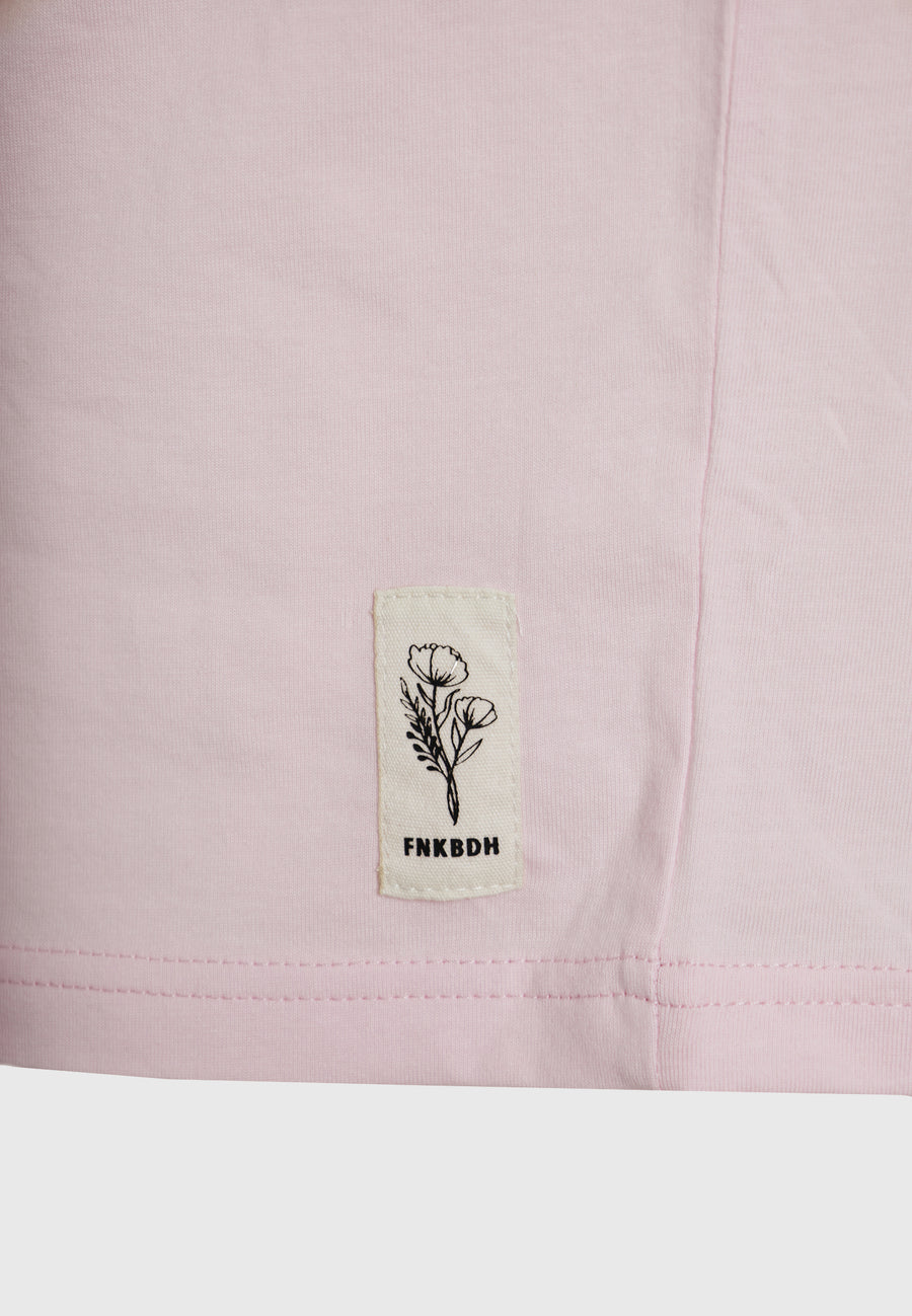 Tricou cu imprimeu fotografic minimalist - Sorbet roz