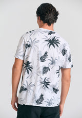 Crew neck all over printed t-shirt - White