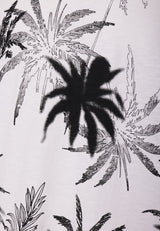 Crew neck all over printed t-shirt - White