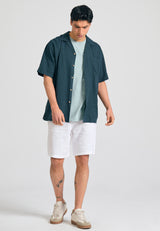 Tricou din amestec de in, cu croială relaxată