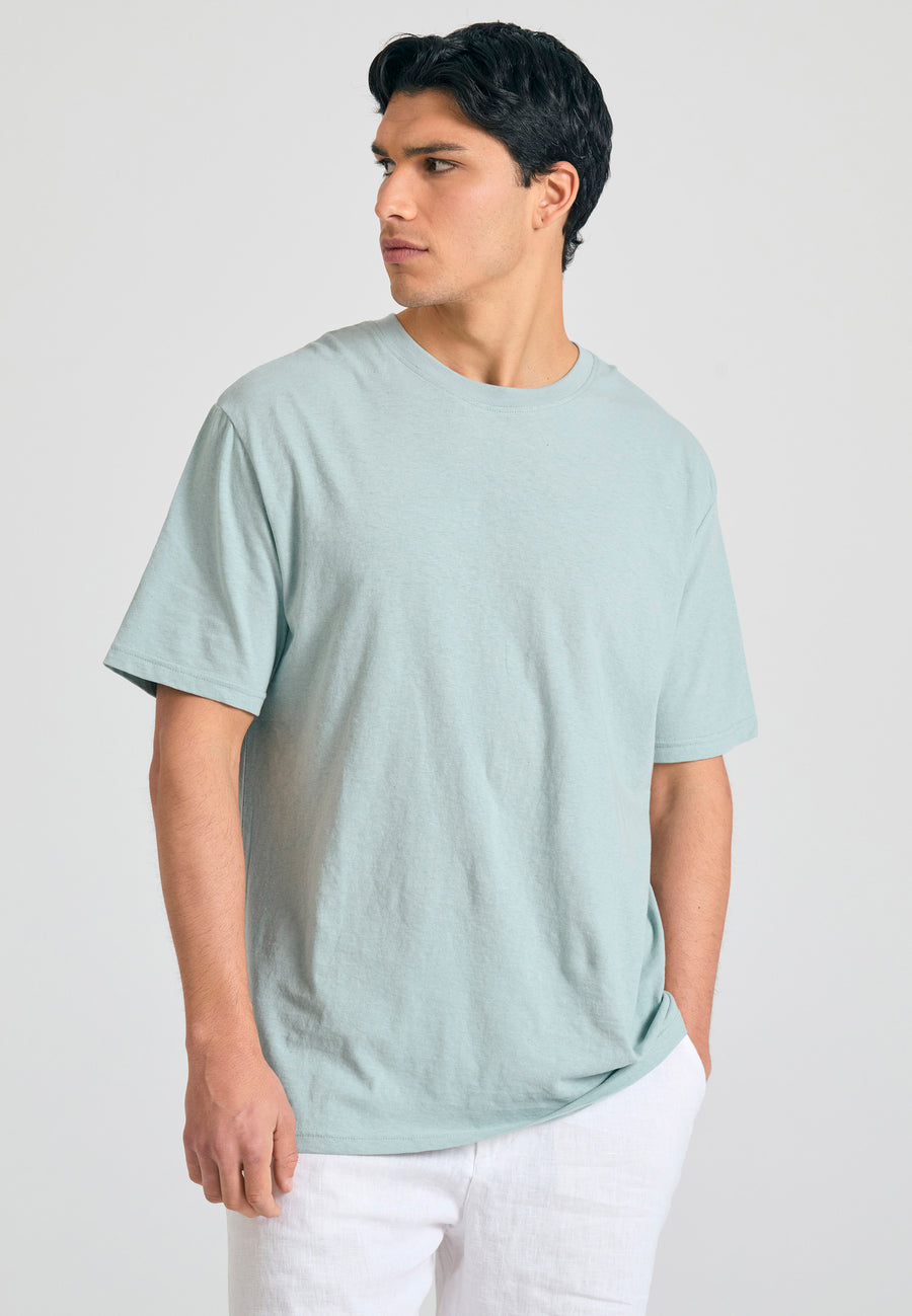Tricou din amestec de in, cu croială relaxată