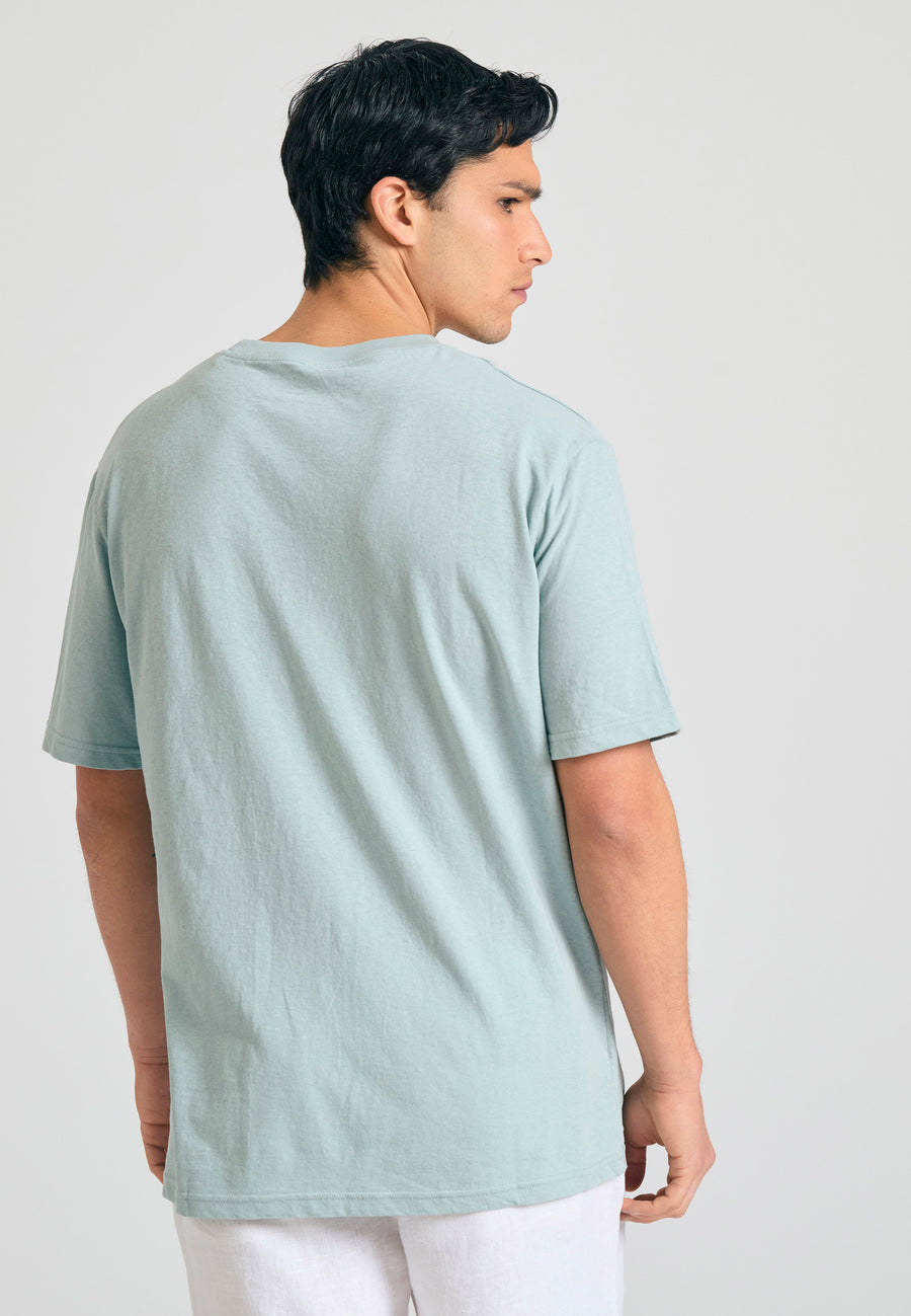 Tricou din amestec de in, cu croială relaxată