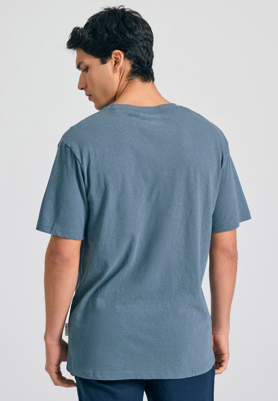 Tricou din amestec de in, croială relaxată