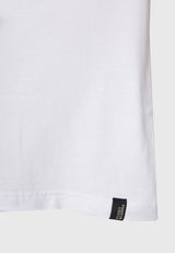 Tricou cu croială lejeră și margini brute - Alb