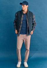 Men's vest quilted jacket