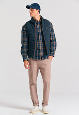 Men's vest quilted jacket
