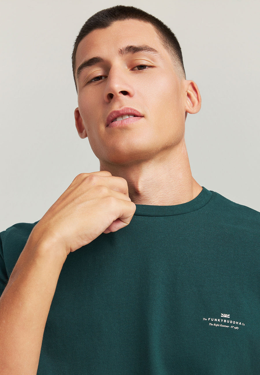 Tricou bărbătesc cu guler rotund - Esențiale