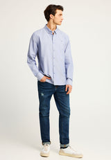 Cămașă bărbătească Oxford din bumbac cu logo brodat - The Essentials