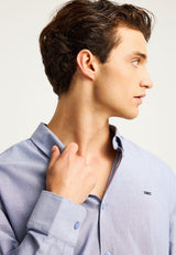 Cămașă bărbătească Oxford din bumbac cu logo brodat - The Essentials