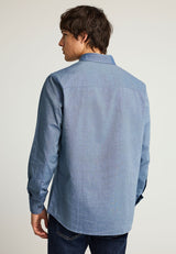 Cămașă bărbătească Oxford din bumbac cu logo brodat - The Essentials