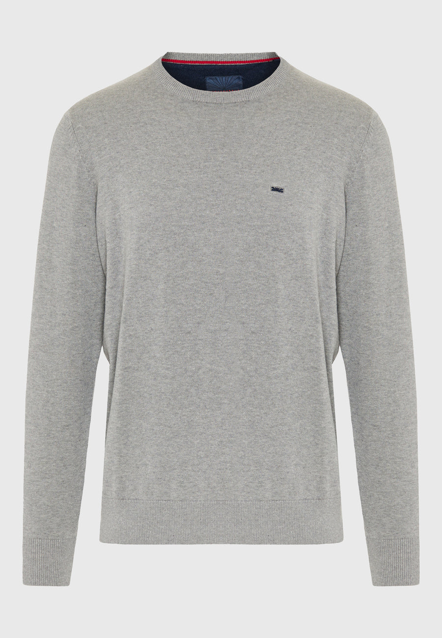 Pulover cu guler rotund pentru bărbați - Esențiale