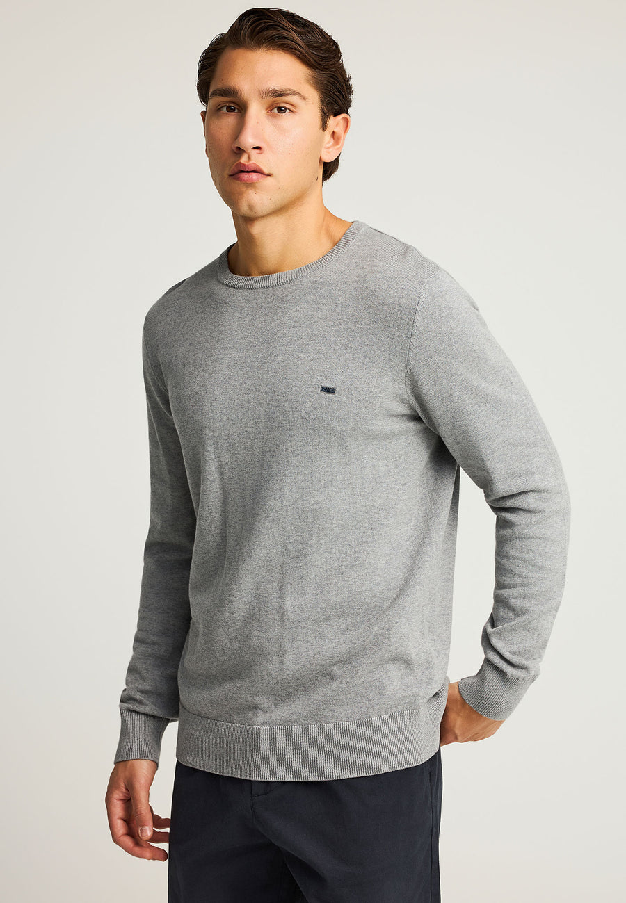 Pulover cu guler rotund pentru bărbați - Esențiale