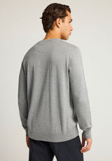 Pulover cu guler rotund pentru bărbați - Esențiale